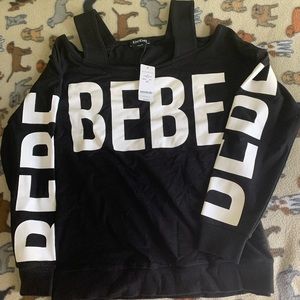 Bebe logo pullover sweatshirt